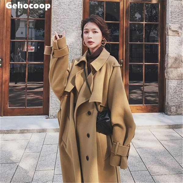 women's wool & blends coats winter overcoat sahes turn-down collar long sleeve coat double breasted jacket outerwear ladies cardigan, Black
women's wool & blends coats winter overcoat sahes turn-down collar long sleeve coat double breasted jacket outerwear ladies cardigan, Black