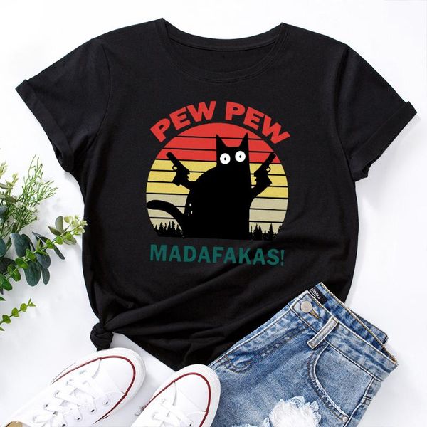 women's t-shirt pew madafakas printed short harajuku shirt cotton women and bloues female cropped clothing graphic tee gothic, White
women's t-shirt pew madafakas printed short harajuku shirt cotton women and bloues female cropped clothing graphic tee gothic, White