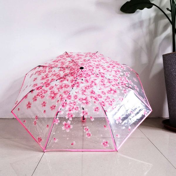 automatic opening and manual romc cherry transparent umbrella folding art small fresh pink printing three fold
automatic opening and manual romc cherry transparent umbrella folding art small fresh pink printing three fold