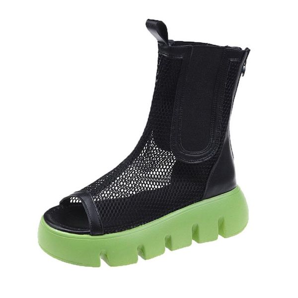 sandals summer thick platform boots women 2021 open toe mesh wedges cool woman casual back zipper chunky booties shoes, Black
sandals summer thick platform boots women 2021 open toe mesh wedges cool woman casual back zipper chunky booties shoes, Black