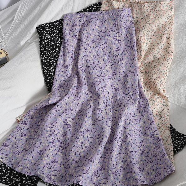 floral purple print ruffle womens skirts pleated long summer korean style streetwear drawstring elastic waist midi skirt, Black
floral purple print ruffle womens skirts pleated long summer korean style streetwear drawstring elastic waist midi skirt, Black