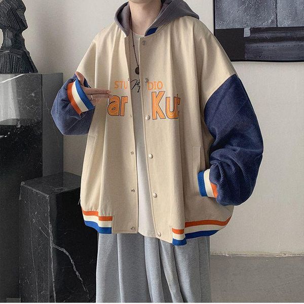 men's jackets 2021ss jacket men women preppy young stitching letter printing oversized trend harajuku bomber lovers outfit coats, Black;brown
men's jackets 2021ss jacket men women preppy young stitching letter printing oversized trend harajuku bomber lovers outfit coats, Black;brown