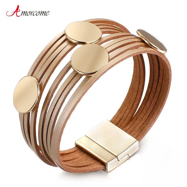 tennis amorcome boho sequin charm leather bracelets for women fashion ladies multilayer slim strips wrap bracelet female jewelry gift, Golden;silver
tennis amorcome boho sequin charm leather bracelets for women fashion ladies multilayer slim strips wrap bracelet female jewelry gift, Golden;silver