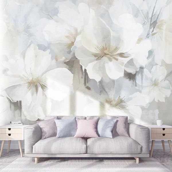 wallpapers custom mural wallpaper 3d white hand-painted oil painting abstract flowers living room tv background wall decor papel de parede
wallpapers custom mural wallpaper 3d white hand-painted oil painting abstract flowers living room tv background wall decor papel de parede