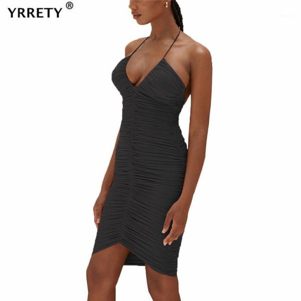 summer sleeveless beach dress v neck halter backless bodycon ruched club party wear knee-length strapless clothes casual dresses, Black;gray
summer sleeveless beach dress v neck halter backless bodycon ruched club party wear knee-length strapless clothes casual dresses, Black;gray