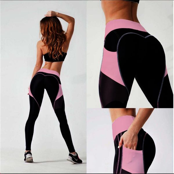 legging high taille patchwork gym training leggins elasticity panty with pocket yoga sport broek women slender running fitness, Black
legging high taille patchwork gym training leggins elasticity panty with pocket yoga sport broek women slender running fitness, Black