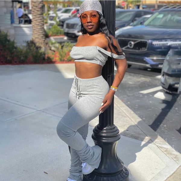 and stacked tank pants 2 piece set women off shoulder casual sportswear sleeveless tracksuits fashion workout matching sets, Gray
and stacked tank pants 2 piece set women off shoulder casual sportswear sleeveless tracksuits fashion workout matching sets, Gray