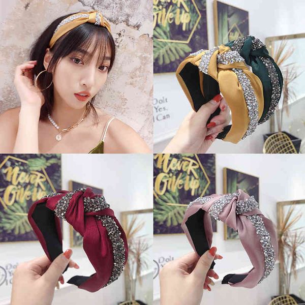 fashion shining rhines hairband headband women wide side headwear solid casual headwear turban hair accessories wholesale, Silver
fashion shining rhines hairband headband women wide side headwear solid casual headwear turban hair accessories wholesale, Silver