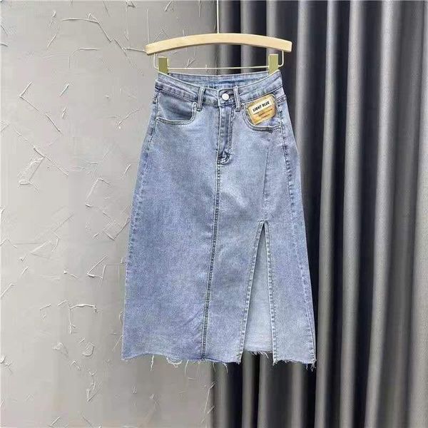 skirts 2021 arrival summer korean style women split design a-line high waist skirt all-matched cotton denim mid-calf w288, Black
skirts 2021 arrival summer korean style women split design a-line high waist skirt all-matched cotton denim mid-calf w288, Black