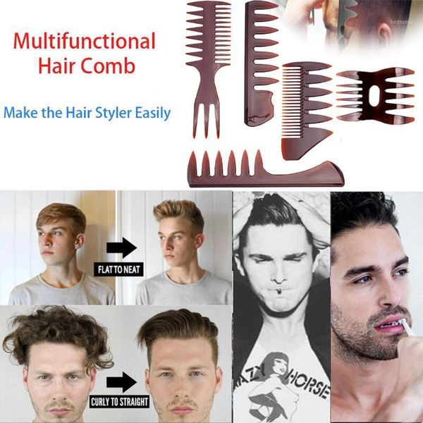 set comb for men hair styler plastic heat-resistant large styling tool show wide tooth combs ld1, Silver
set comb for men hair styler plastic heat-resistant large styling tool show wide tooth combs ld1, Silver
