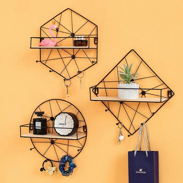 Home Storage Decorative Racks Living Room Wall Shelf Multifunctional Simple And Modern Iron Art Free Punch Hooks & Rails
Home Storage Decorative Racks Living Room Wall Shelf Multifunctional Simple And Modern Iron Art Free Punch Hooks & Rails
