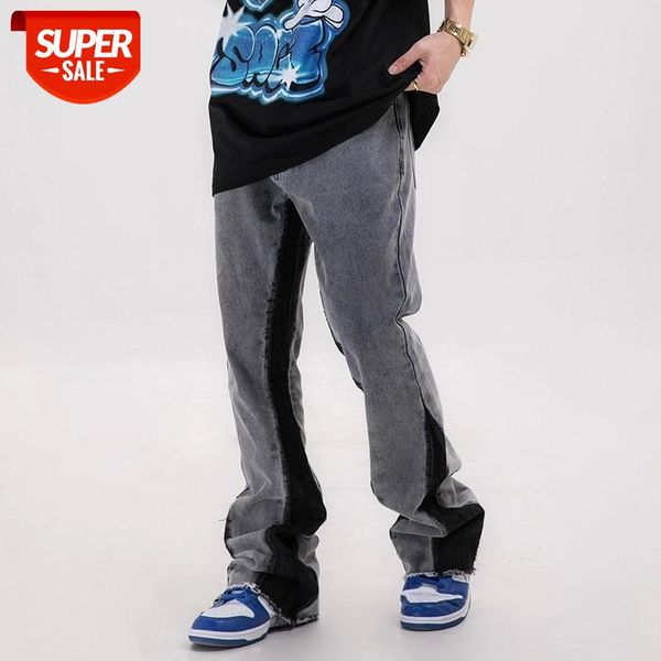 harajuku streetwar retro denim flare pants men and women loose washed ripped jeans trousers hip hop baggy spliced jean #nz2d, Blue
harajuku streetwar retro denim flare pants men and women loose washed ripped jeans trousers hip hop baggy spliced jean #nz2d, Blue