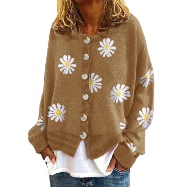 women's knits & tees wholesale women long sleeve marguerite print sweater cardigan autumn knitted jacket coat, White
women's knits & tees wholesale women long sleeve marguerite print sweater cardigan autumn knitted jacket coat, White