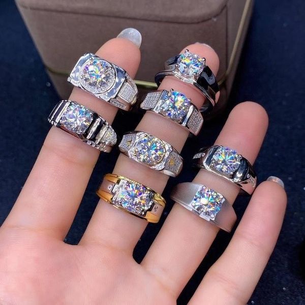 cluster rings meibapj 8 styles 2 s moissanite gemstone diamond ring for man 925 sterling silver fine wedding jewelry, Golden;silver
cluster rings meibapj 8 styles 2 s moissanite gemstone diamond ring for man 925 sterling silver fine wedding jewelry, Golden;silver