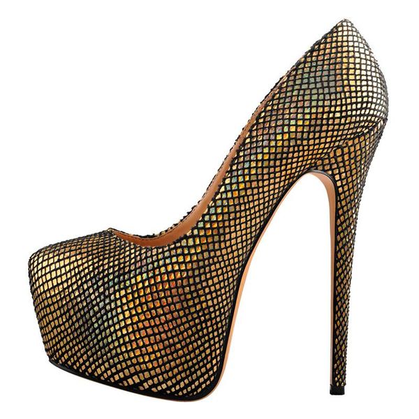 dress shoes richealnana women's round toe platform mesh stiletto 16cm high heels glossy sequins party slip on plus size pumps, Black
dress shoes richealnana women's round toe platform mesh stiletto 16cm high heels glossy sequins party slip on plus size pumps, Black
