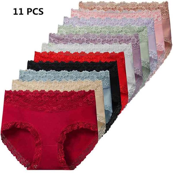 11pc cotton underwear ladies lace briefs large size soft comfortable girls underwear female panties knickers underpant 210730, Black;pink
11pc cotton underwear ladies lace briefs large size soft comfortable girls underwear female panties knickers underpant 210730, Black;pink
