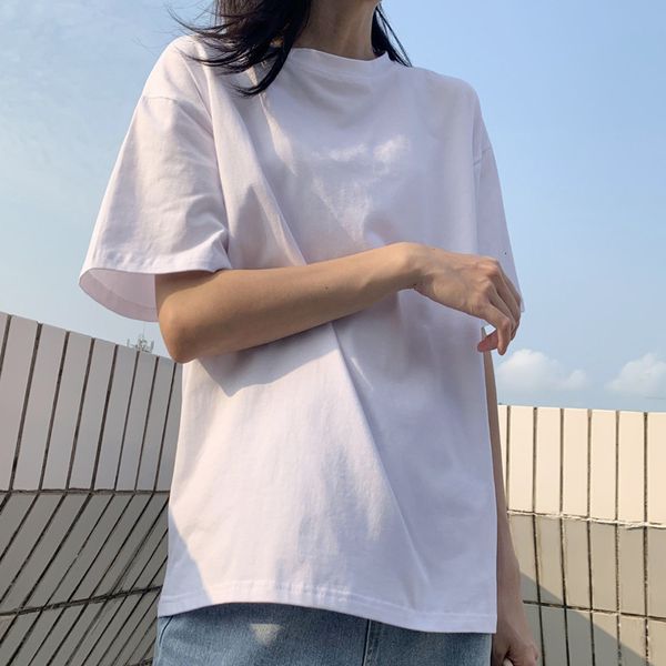 t-shirt women's short sleeve t-shirt summer round neck casual versatile solid large fashion, White
t-shirt women's short sleeve t-shirt summer round neck casual versatile solid large fashion, White