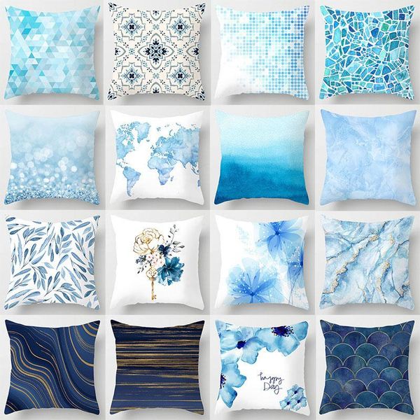 pillow case geometric floral decorative pillows modern nordic marble blue cushion cover livingroom sofa throw covers 45*45cm
pillow case geometric floral decorative pillows modern nordic marble blue cushion cover livingroom sofa throw covers 45*45cm