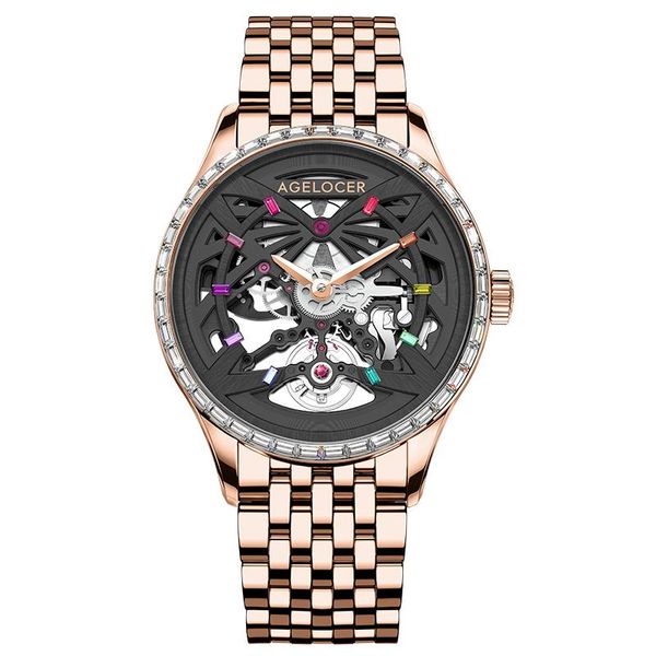 wristwatches agelocer mechanical watches men sapphire skeleton diamond gold watch waterproof 41mm for bracelet reloj hombre, Slivery;brown
wristwatches agelocer mechanical watches men sapphire skeleton diamond gold watch waterproof 41mm for bracelet reloj hombre, Slivery;brown