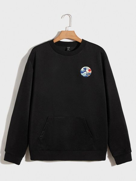 men hokusai kanagawa tidal wave tsunami & japanese letter graphic pullover u2mf#, Black
men hokusai kanagawa tidal wave tsunami & japanese letter graphic pullover u2mf#, Black