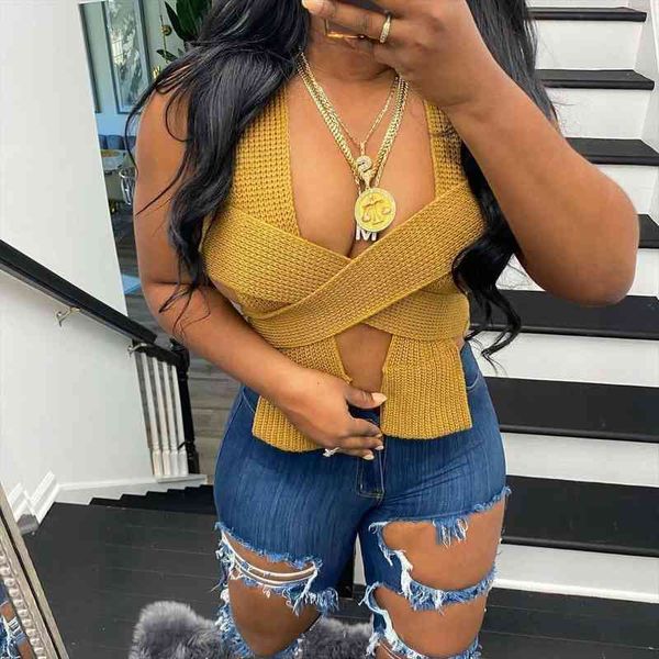 wsevypo womens knit tank sleeveless solid color tie front bandage crop fashion streetwear cut straps top, White
wsevypo womens knit tank sleeveless solid color tie front bandage crop fashion streetwear cut straps top, White