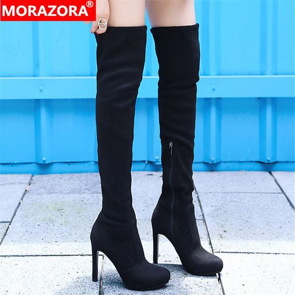 boots morazora 2021 arrive thigh high over the knee women thin heels platform shoes slim stretch long woman, Black
boots morazora 2021 arrive thigh high over the knee women thin heels platform shoes slim stretch long woman, Black