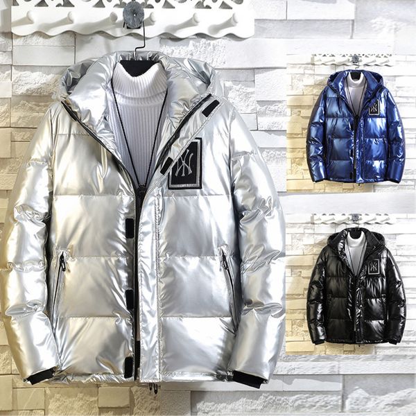Down et new white duck down Korean winter bright face couple thickened warm casual fashion men's coat, Black
Down et new white duck down Korean winter bright face couple thickened warm casual fashion men's coat, Black