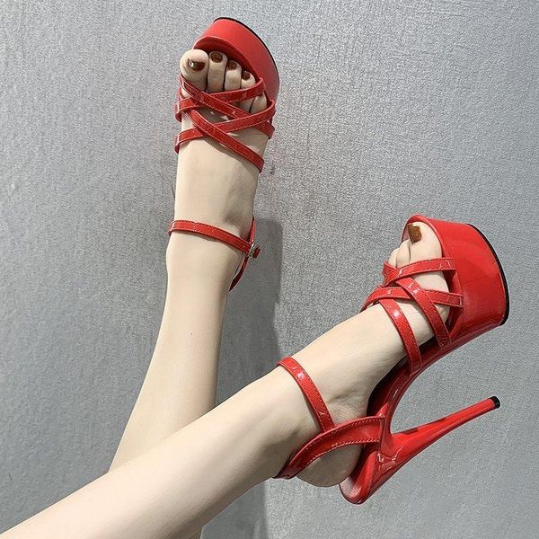 sandals 2021 summer women's stiletto super high heel fashion buckle waterproof platform shoes, Black
sandals 2021 summer women's stiletto super high heel fashion buckle waterproof platform shoes, Black