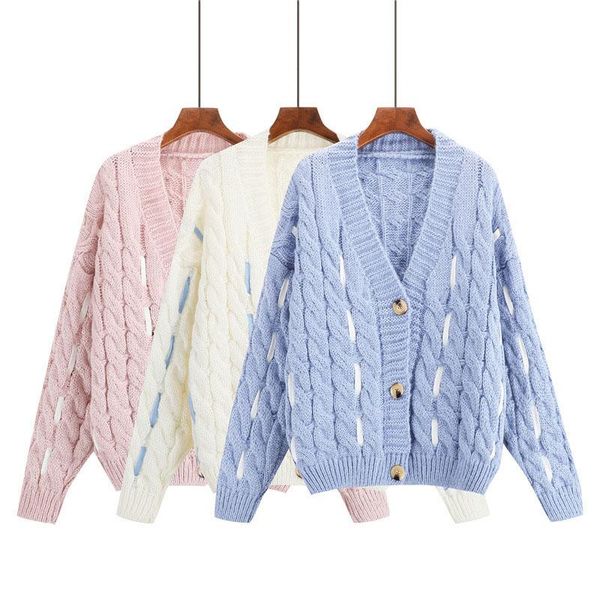 women's sweaters 2021 autumn and winter young girl cardigan tie with thick needle twist knitting sweater short outerwear female, White;black
women's sweaters 2021 autumn and winter young girl cardigan tie with thick needle twist knitting sweater short outerwear female, White;black