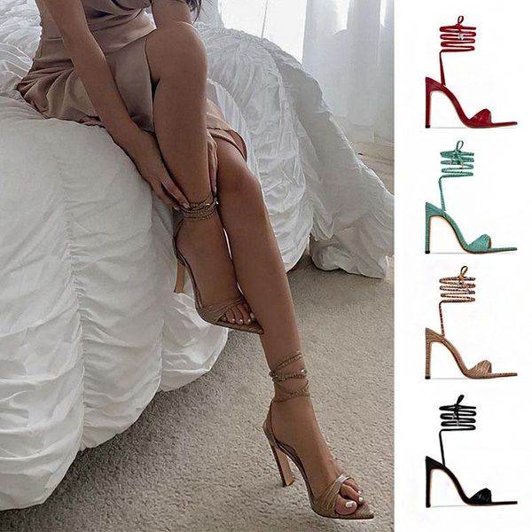 sandals 2021 european and american women's casual lace-up pointed open toe sandals, ladies fashion 11cm thick high heels in stock, Black
sandals 2021 european and american women's casual lace-up pointed open toe sandals, ladies fashion 11cm thick high heels in stock, Black