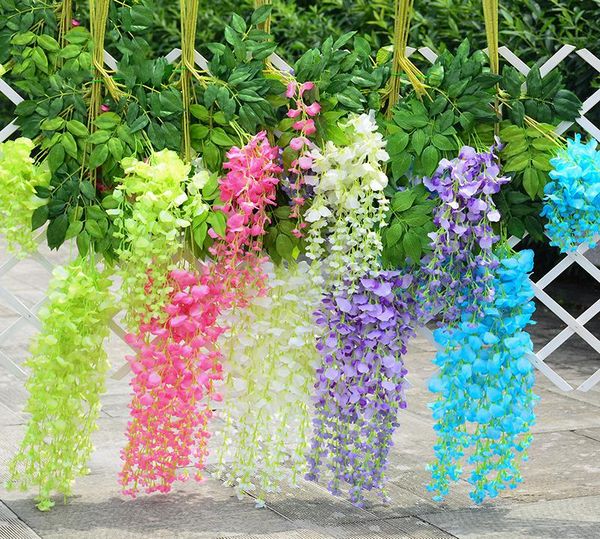 12pcs 110cm wisteria artificial flower wreath hanging on the wedding garden outdoor greening diy party home decoration decorative flowers &
12pcs 110cm wisteria artificial flower wreath hanging on the wedding garden outdoor greening diy party home decoration decorative flowers &