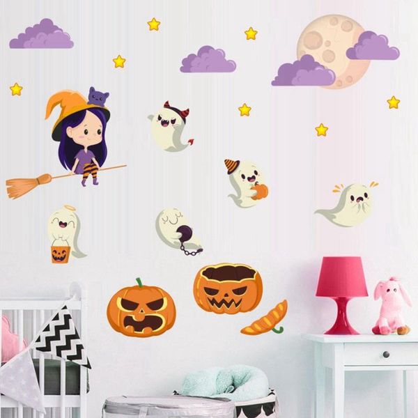 wall stickers halloween kids bedroom decoration creative cartoon witch ghost graffiti home self-adhesive decals #4
wall stickers halloween kids bedroom decoration creative cartoon witch ghost graffiti home self-adhesive decals #4