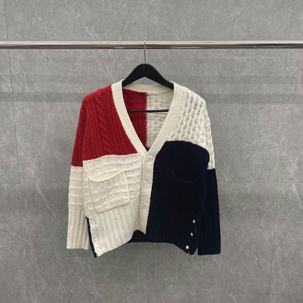 autumn and winter college style color matching coarse wool coat cardigan v-neck loose sweet sweater women's fashion, White
autumn and winter college style color matching coarse wool coat cardigan v-neck loose sweet sweater women's fashion, White