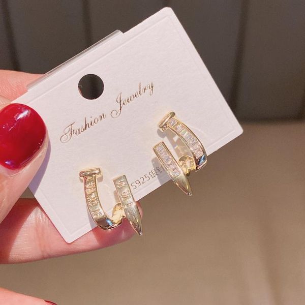 stud geometric asymmetric zircon earrings fashion luxury 14k real gold for women cubic zc, Golden;silver
stud geometric asymmetric zircon earrings fashion luxury 14k real gold for women cubic zc, Golden;silver