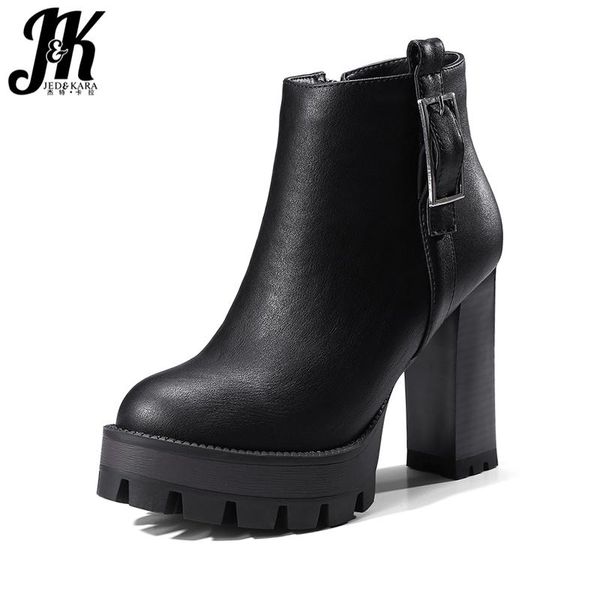 boots j&k 2021 brand thick high heels shoes woman ankle winter platform footwear zipper buckle strap women's quality, Black
boots j&k 2021 brand thick high heels shoes woman ankle winter platform footwear zipper buckle strap women's quality, Black