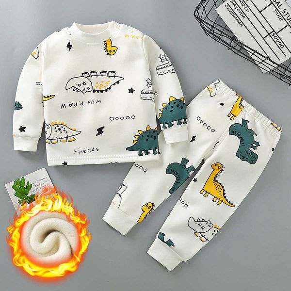 autumn winter plus velvet children clothing sets for girls 3-8y cotton thicken cartoon pattern baby boy keep warm pajamas suit, White
autumn winter plus velvet children clothing sets for girls 3-8y cotton thicken cartoon pattern baby boy keep warm pajamas suit, White