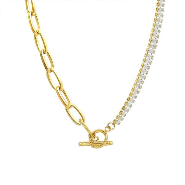 chains statement stainless steel chain necklaces for women elegant gold metal crystal collar wedding jewelry gift, Silver
chains statement stainless steel chain necklaces for women elegant gold metal crystal collar wedding jewelry gift, Silver