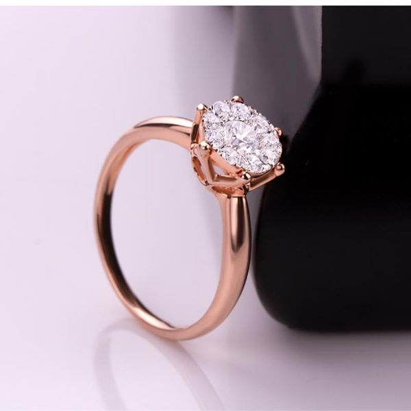 cluster rings 0.8ct effect si/h diamond engagement 18kt yellow gold promise ring fine jewelry wedding/engagement round, Golden;silver
cluster rings 0.8ct effect si/h diamond engagement 18kt yellow gold promise ring fine jewelry wedding/engagement round, Golden;silver
