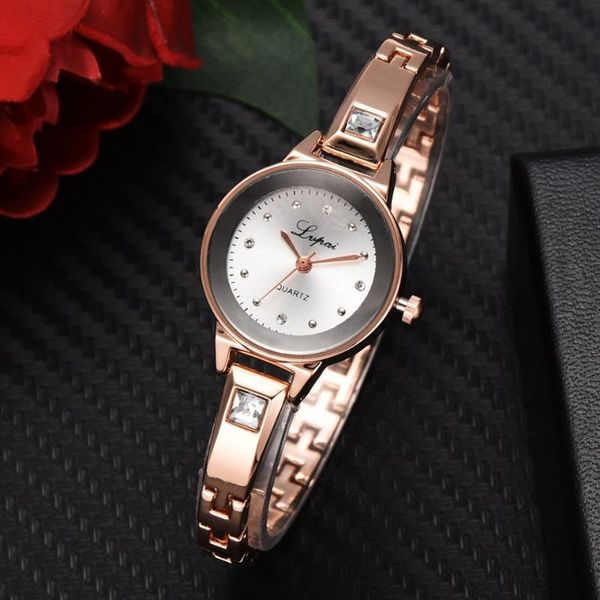 wristwatches lvpai women stainless steel bracelet watch elegant rhinestone dial quartz casual wrist clock gift, Slivery;brown
wristwatches lvpai women stainless steel bracelet watch elegant rhinestone dial quartz casual wrist clock gift, Slivery;brown