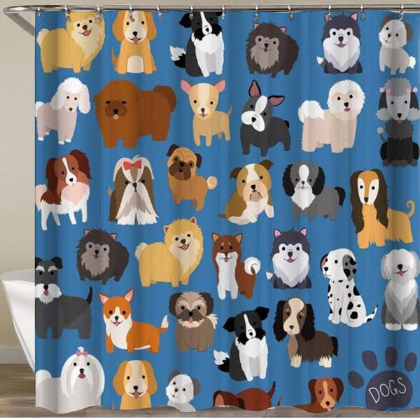 shower curtain,doggy cartoon puppy dog breed,polyester fabric waterproof bath curtains hooks included - 72 x 72 inches
shower curtain,doggy cartoon puppy dog breed,polyester fabric waterproof bath curtains hooks included - 72 x 72 inches