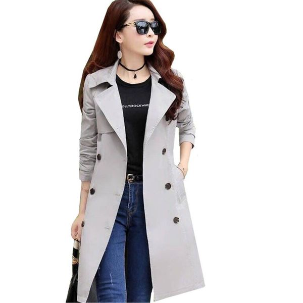 women's trench coats double-breasted women coat 2021 spring autumn fashion slim elegant long outerwear khaki female casual windbreaker, Tan;black
women's trench coats double-breasted women coat 2021 spring autumn fashion slim elegant long outerwear khaki female casual windbreaker, Tan;black