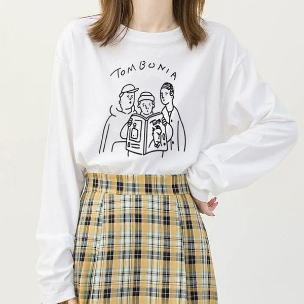tracksuits spring t-shirt neck-cotton sleeve of cartoons impression streetwear women's clothes in fashion, Gray
tracksuits spring t-shirt neck-cotton sleeve of cartoons impression streetwear women's clothes in fashion, Gray