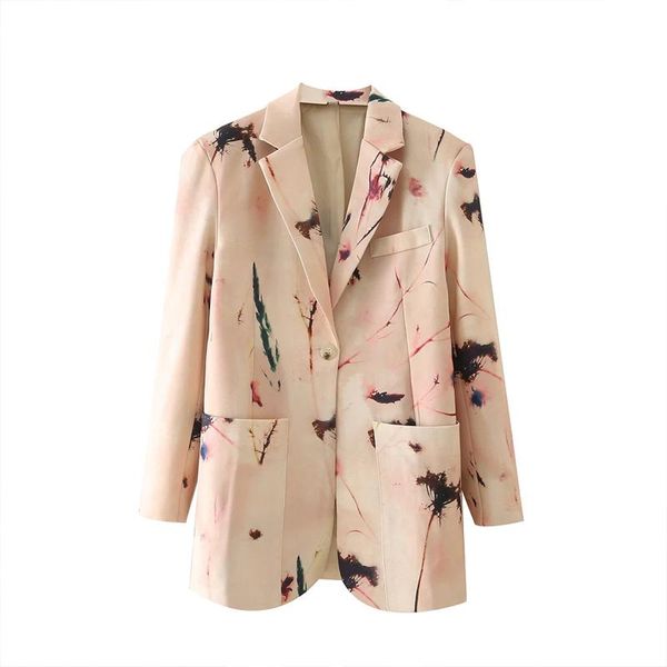 women's suits & blazers spring autumn women blazer jacket vintage printed long sleeve notched coat pockets female outerwear causal or, White;black
women's suits & blazers spring autumn women blazer jacket vintage printed long sleeve notched coat pockets female outerwear causal or, White;black