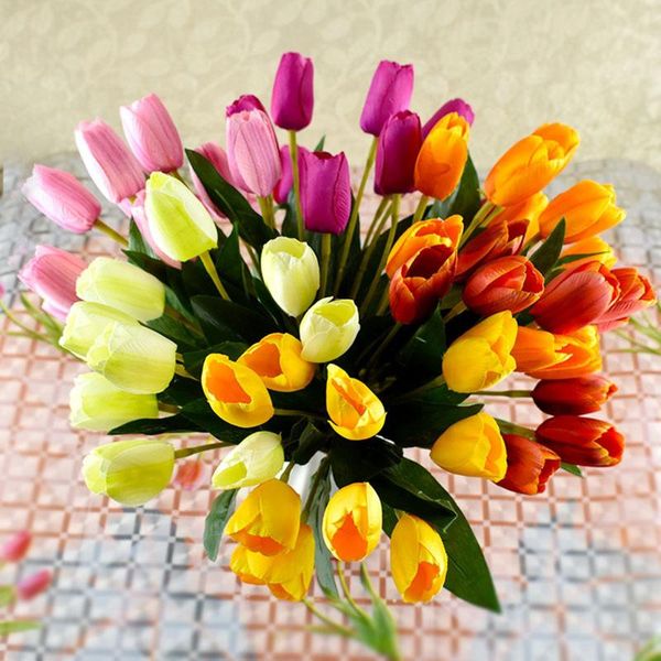 1pcs9 artificial tulip flower home garden decoration real touch bouquet birthday party wedding fake decorative flowers & wreaths
1pcs9 artificial tulip flower home garden decoration real touch bouquet birthday party wedding fake decorative flowers & wreaths