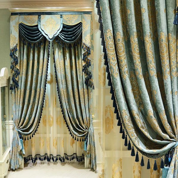 curtain & drapes villa luxury european curtains for living room bedroom high-end chenille blackout fabric european-american french style
curtain & drapes villa luxury european curtains for living room bedroom high-end chenille blackout fabric european-american french style