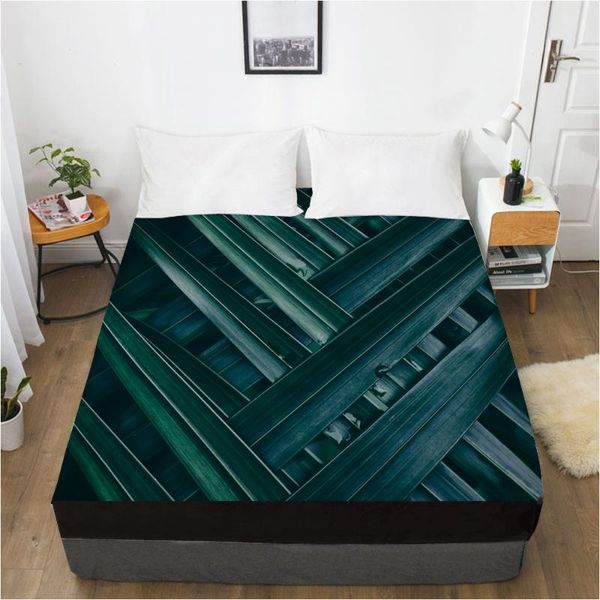 1pc bed sheet elastic fitted with an band 150/180/200/160*200 mattress cover double nordic cross leaves sheets & sets 
1pc bed sheet elastic fitted with an band 150/180/200/160*200 mattress cover double nordic cross leaves sheets & sets