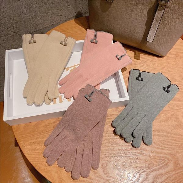 five fingers gloves autumn winter women touch screen warm thin fleece not bloated bow elegant solid drive cycling windproof suede mittens, Blue;gray
five fingers gloves autumn winter women touch screen warm thin fleece not bloated bow elegant solid drive cycling windproof suede mittens, Blue;gray