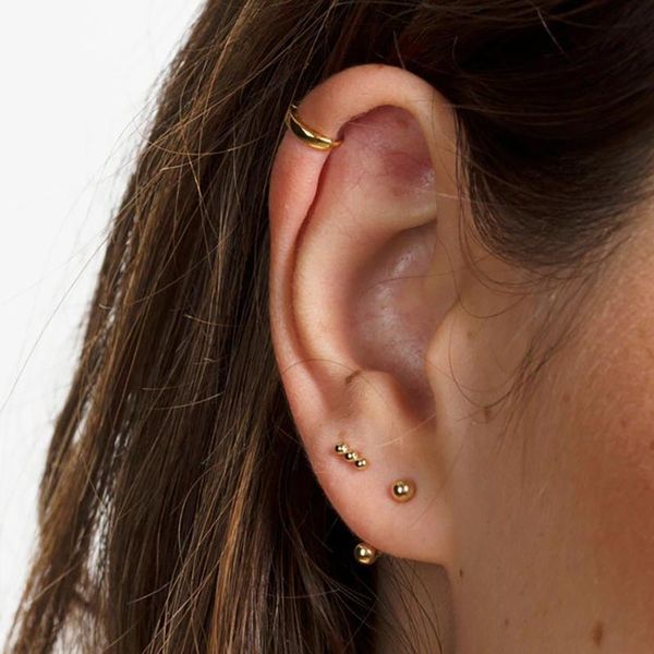 stud wtltc 925 sterling sliver mini three balls earrings minimalist small dotted studs femme tiny beaded post, Golden;silver
stud wtltc 925 sterling sliver mini three balls earrings minimalist small dotted studs femme tiny beaded post, Golden;silver