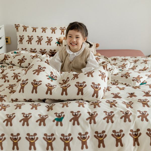 ins printing funny bear knitted four piece set cotton naked sleeping tianzhu quilt cover cartoon class a bedding
ins printing funny bear knitted four piece set cotton naked sleeping tianzhu quilt cover cartoon class a bedding