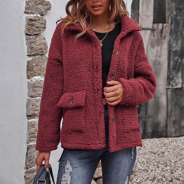 women's jackets winter coat women fashion turndown collar patchwork long sleeve plush warm teddy jacket female #01, Black;brown
women's jackets winter coat women fashion turndown collar patchwork long sleeve plush warm teddy jacket female #01, Black;brown